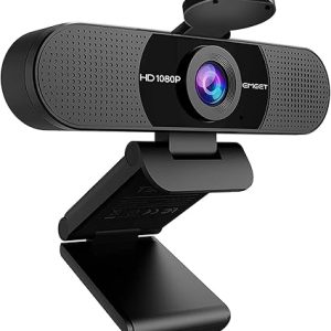EMEET 1080P Webcam with Microphone, C960 Web Camera, 2 Mics Streaming Webcam, 90°FOV Computer Camera, Plug and Play USB Webcam for Online Calling/Conferencing, Zoom/Skype/Facetime/YouTube, Laptop/PC